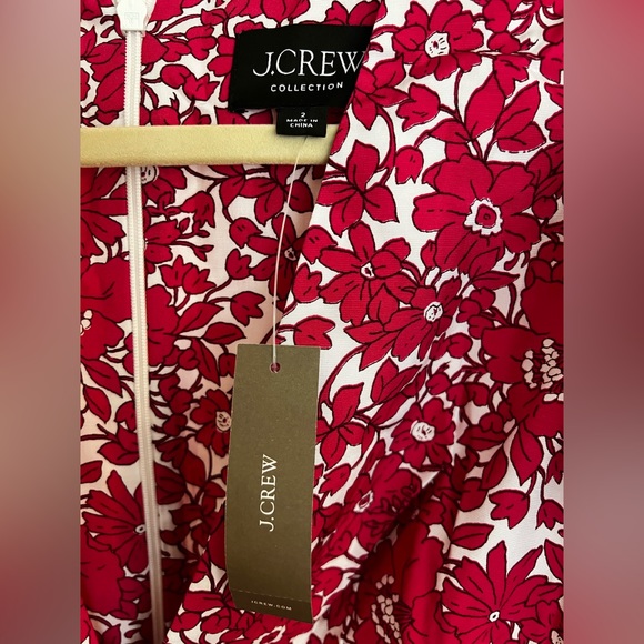 J Crew Collection puff-sleeve V-neck maxi dress in drapey floral. NWT! - Picture 3 of 3